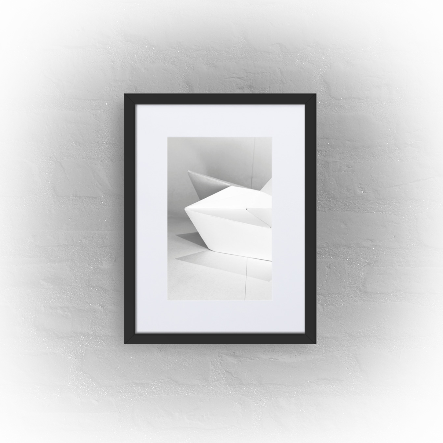 light and shadows '01 - matte paper black framed poster 30x40cm with mat