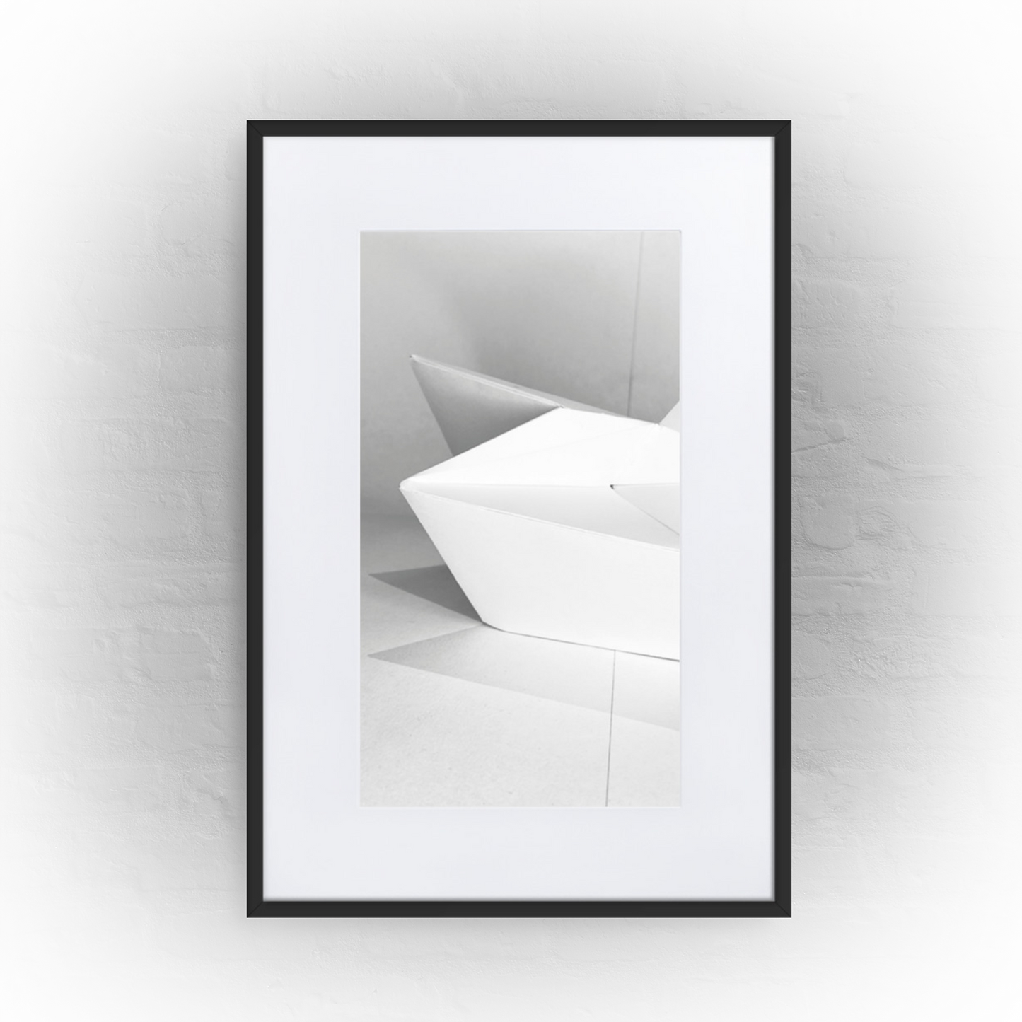 light and shadows '01 - matte paper black framed poster 61x91cm with mat