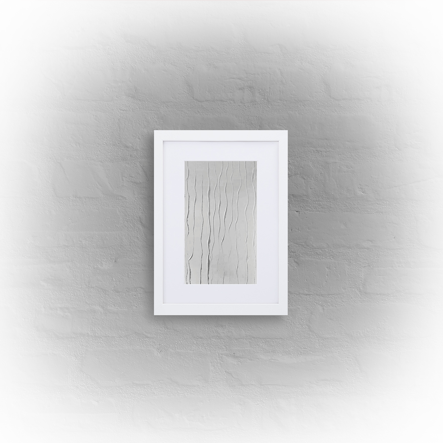 wall art '01 - matte paper white framed poster 21x30cm with mat